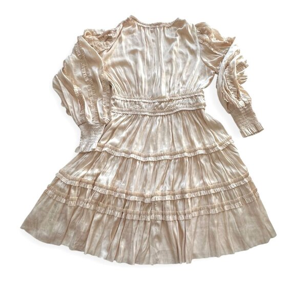 Ulla Johnson Gemma Plisse Mini Dress In Dawn, Size 6, New with Tag, $575 MSRP - Picture 8 of 16